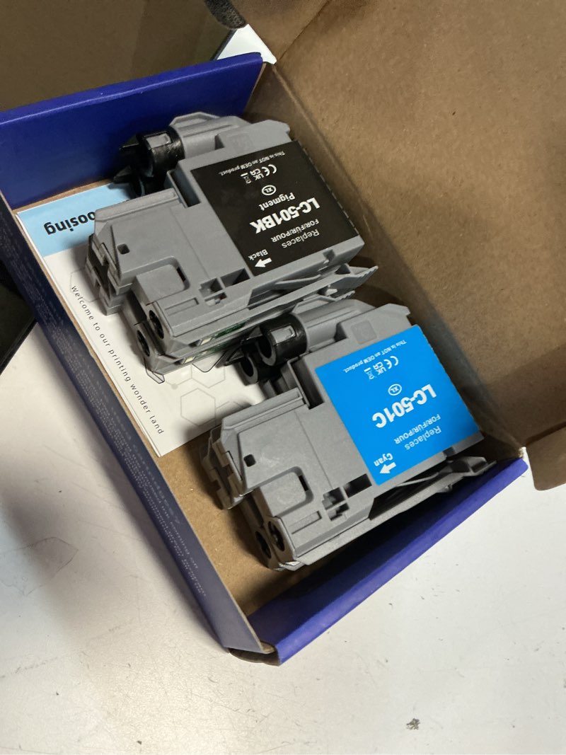 Condition photo showing Good Condition for [4-pack] lc501xl ink cartridges combo pack compatible replacement for brother lc501 xl lc501bk high yield use with mfc-j1260dw mfc-j1360dw mfc-j1410dw printer (black, cyan, magenta, yellow)