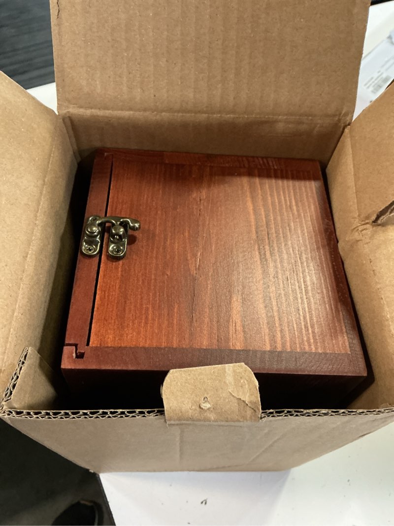 Condition photo showing As Is for pet urns for dog or cat ashes sets pet cremation urns large wooden rainbow bridge keepsake memory box with photo frame loss pet memorial remembrance gift (large-black)
