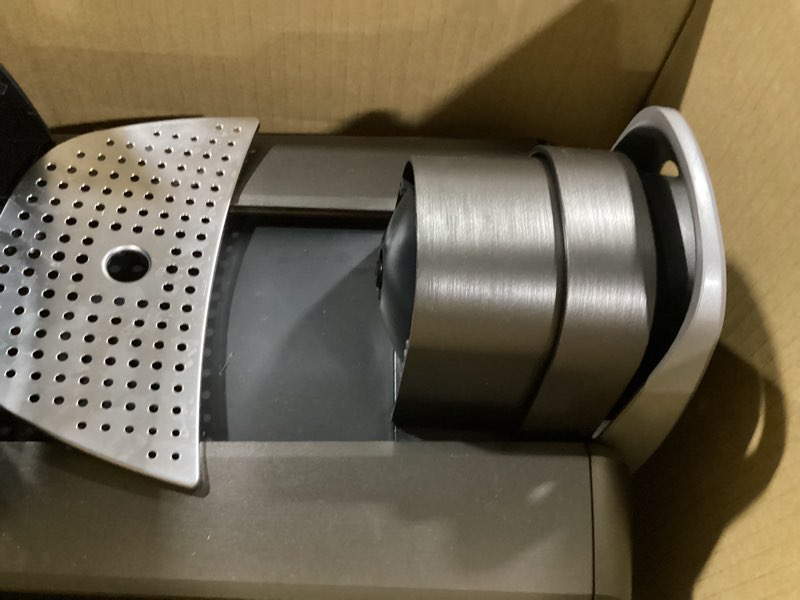 Condition photo showing As Is for (similar to )keurig k-elite single serve k-cup pod coffee maker, with strength and temperature control, iced coffee capability, 8 to 12oz brew size, programmable, brushed silver