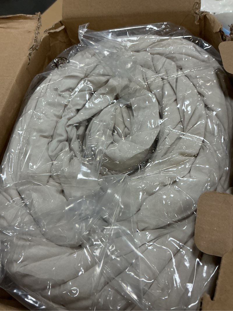 Condition photo showing New/Like New for Bedsure Oversized King Size Comforter Set, Beige Soft Prewashed Bedding for All Seasons, 3 Pieces GentleSoft™ Down Alternative Bed Set, 1 Lightweight Comforter (120"x98") and 2 Pillowcases (20"x36") Oversized King(120"x98") 01 - Beige