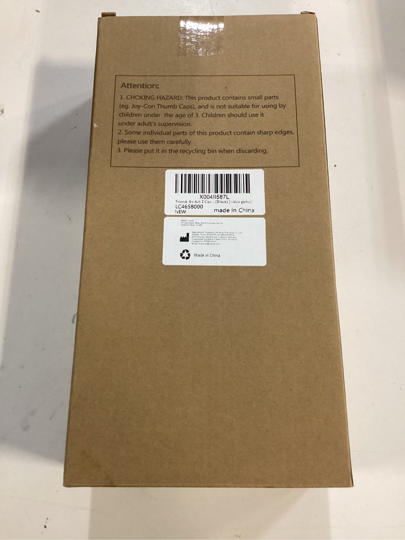 Condition photo showing New/Like New for Younik Switch 2 Case Compatible with NS Switch 2 (2025), Carrying Case with 19 Game Card Slots, 4 in 1 Switch 2 Accessories Includes Shoulder Strap, Wrist Strap & Stickers (Black) Black For Switch 2(2025)