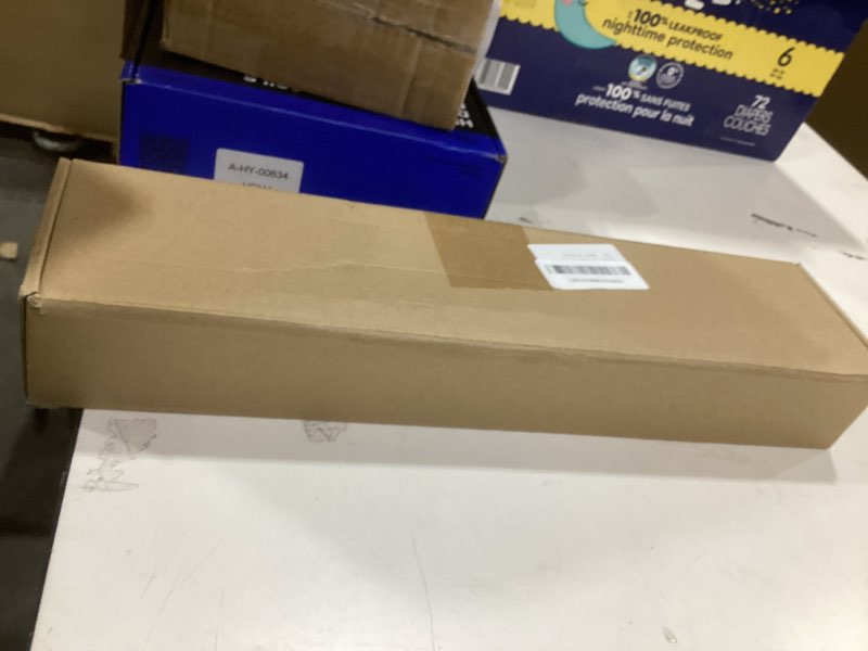 Condition photo showing Good Condition for IBosins Wall Mounted Coat Rack, 31-2/5'' Long, Entryway Hanging Rack, Metal Wood Coat Hooks Rack with 8 Black Rustic Tri-Hooks Rail for Coat, Bag, Towel, Key, Hat, Umbrella Brown Plate & Black Tri-Hook 1 Item-8 Hooks