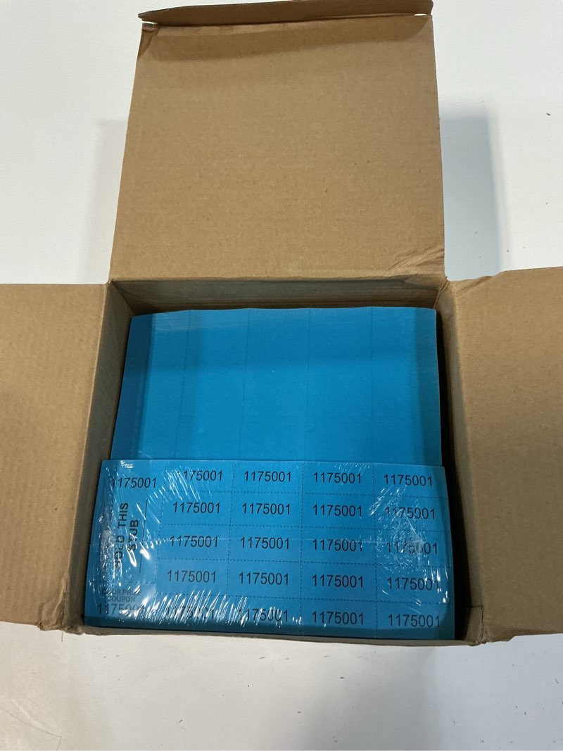Condition photo showing Good Condition for kosiz 1000 sheets 20 bid raffle ticket numbers auction tickets for events & church (lake blue) lake blue 20 bid