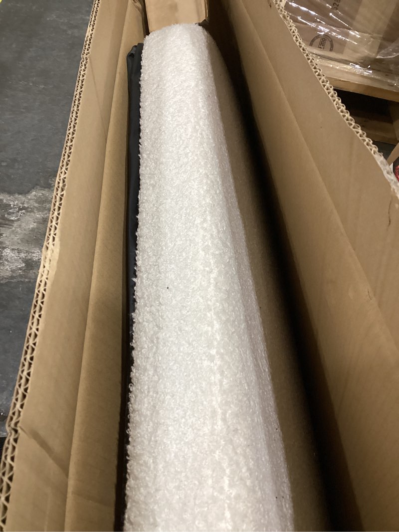 Condition photo showing Good Condition for b fsobeiialeo ottoman with storage for living room, sherpa folding storage ottoman foot rest, 43.3 inches collapsible bedroom bench white cream 43.3"*15"*15" white
