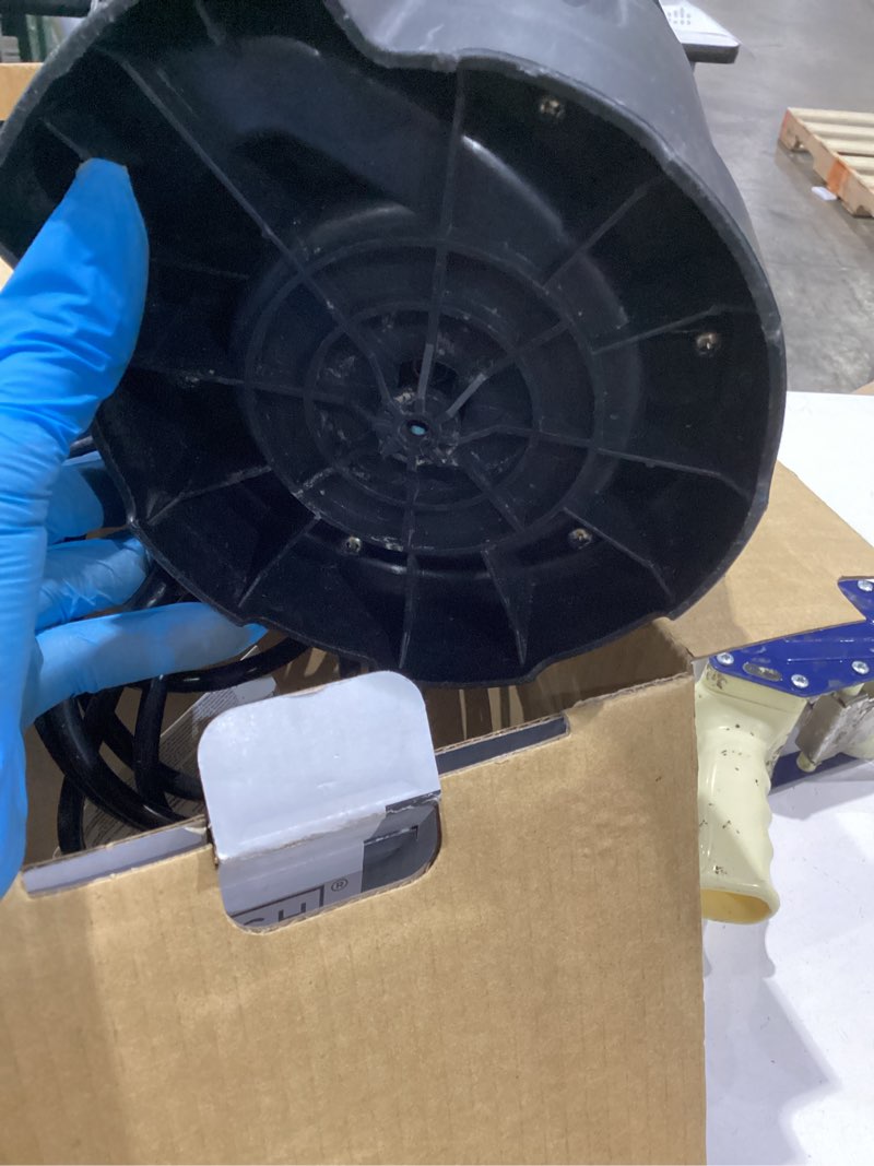 Condition photo showing As Is for utilitech 1/6-hp 115-volt 25-gpm thermoplastic submersible utility pump