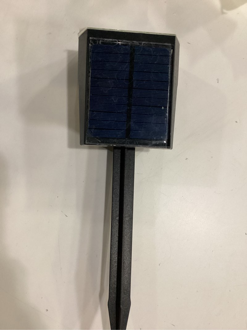 Condition photo showing As Is for Novelty Lights/ 6 Light Solar Powered LED Outdoor Mini Lights