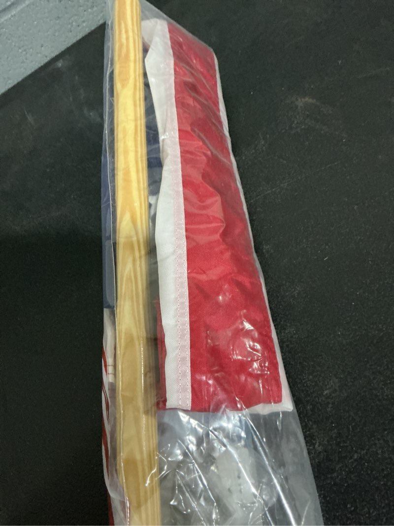 Condition photo showing Good Condition for independence flag 2.5 ft x 4ft us nylon banner set