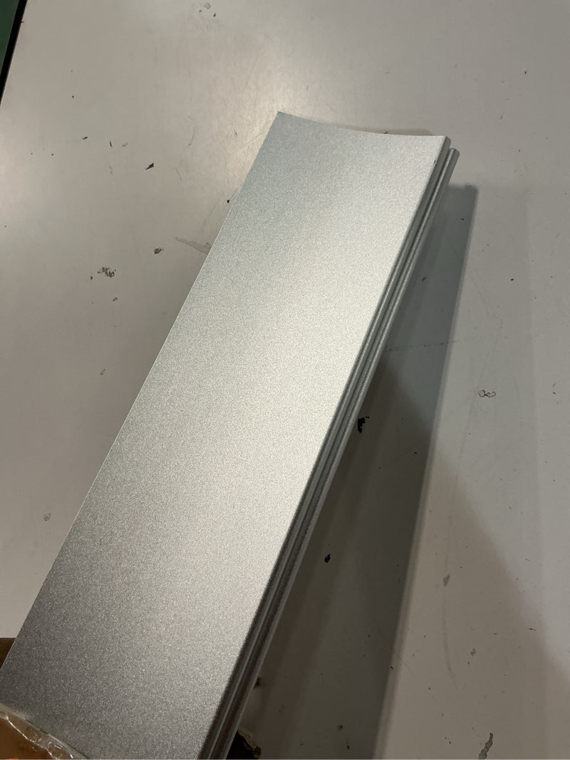 Condition photo showing New/Like New for heavy-duty door rain drip guard overhead 5.12" w 43.3" l aluminum drip edge drip cap guard for exterior door & window,diverter,deflector, 2pc silver silver a-43.3" l × 5.12" w 2pc