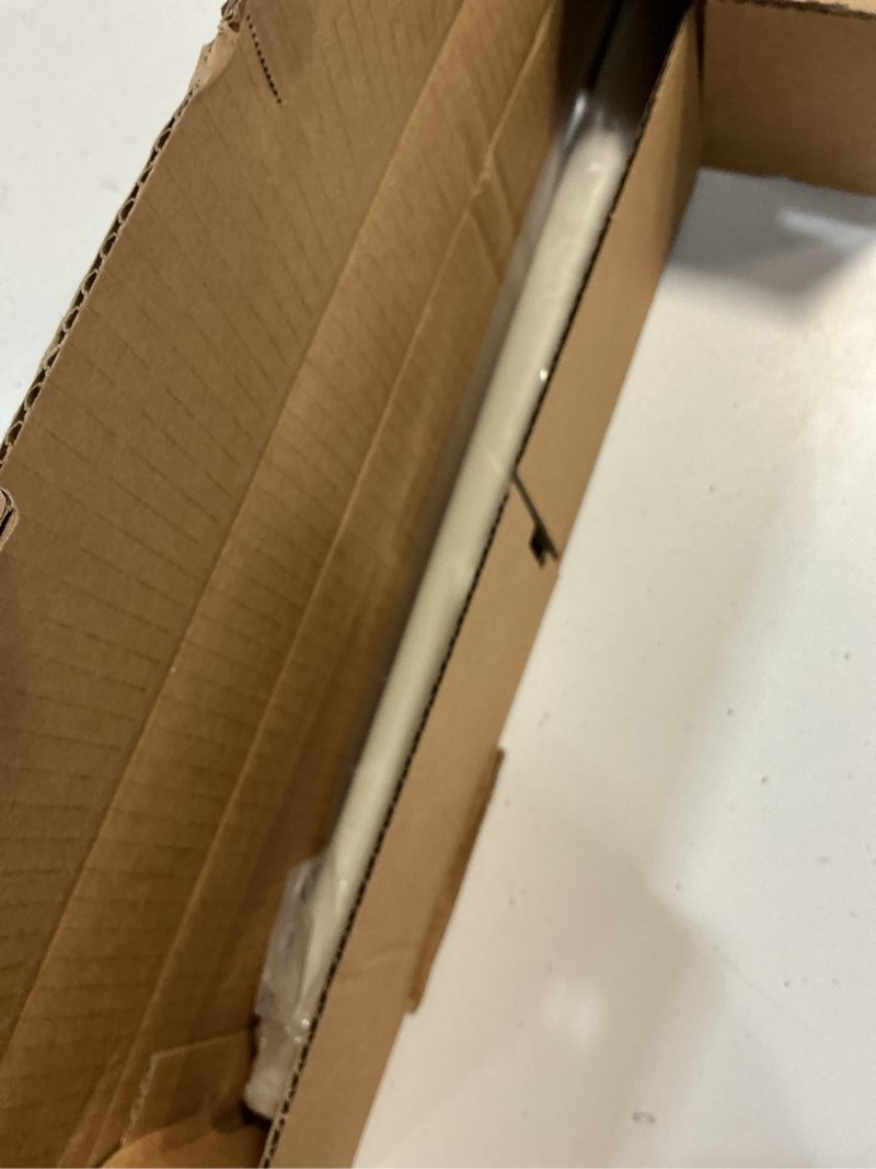 Condition photo showing New/Like New for ivilon drapery window curtain rod - knob design, 1 inch rod, 28 to 48 inch. ivory/white 28" to 48" ivory