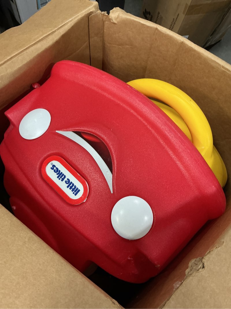 Condition photo showing As Is for little tikes cozy coupe 30th anniversary car non-assembled