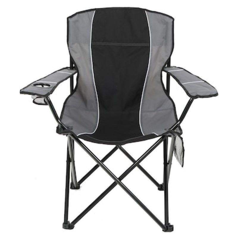 Style Selections Polyester Black/grey Folding Camping chair Carrying Strap/Handle Included