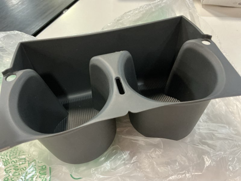 Condition photo showing Good Condition for center armrest rear organizer for toyota sienna 2021-2026 abs cup holder tray center consoles 3-in-1 backseat organizer(gray)