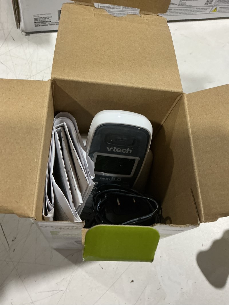Condition photo showing As Is for vtech cs6114 1 handset cordless phone- caller id, white