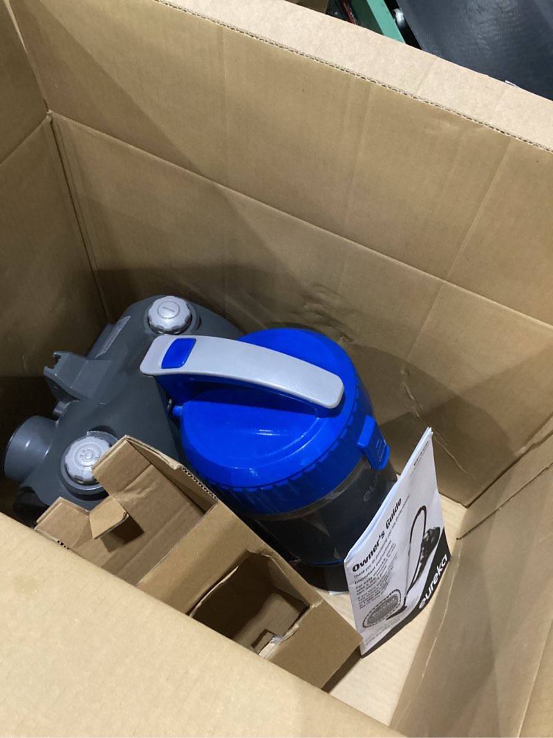 Condition photo showing Good Condition for missing peices eureka whirlwind bagless canister 2.5l vacuum cleaner, as is lightweight vac for carpets and hard floors, nen110a, blue