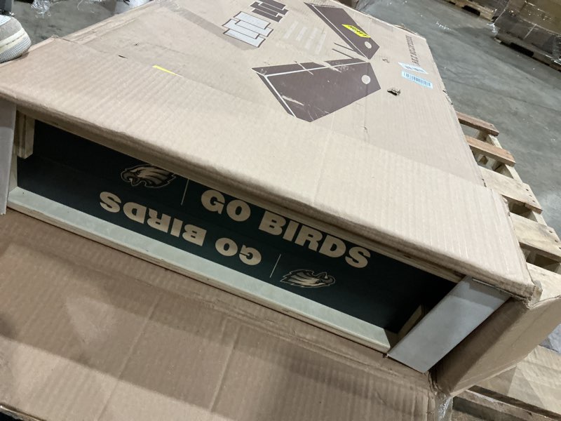 Condition photo showing Good Condition for youthefan nfl 2’ x 4’ professional wood cornhole game philadelphia eagles 2' x 4' team colors