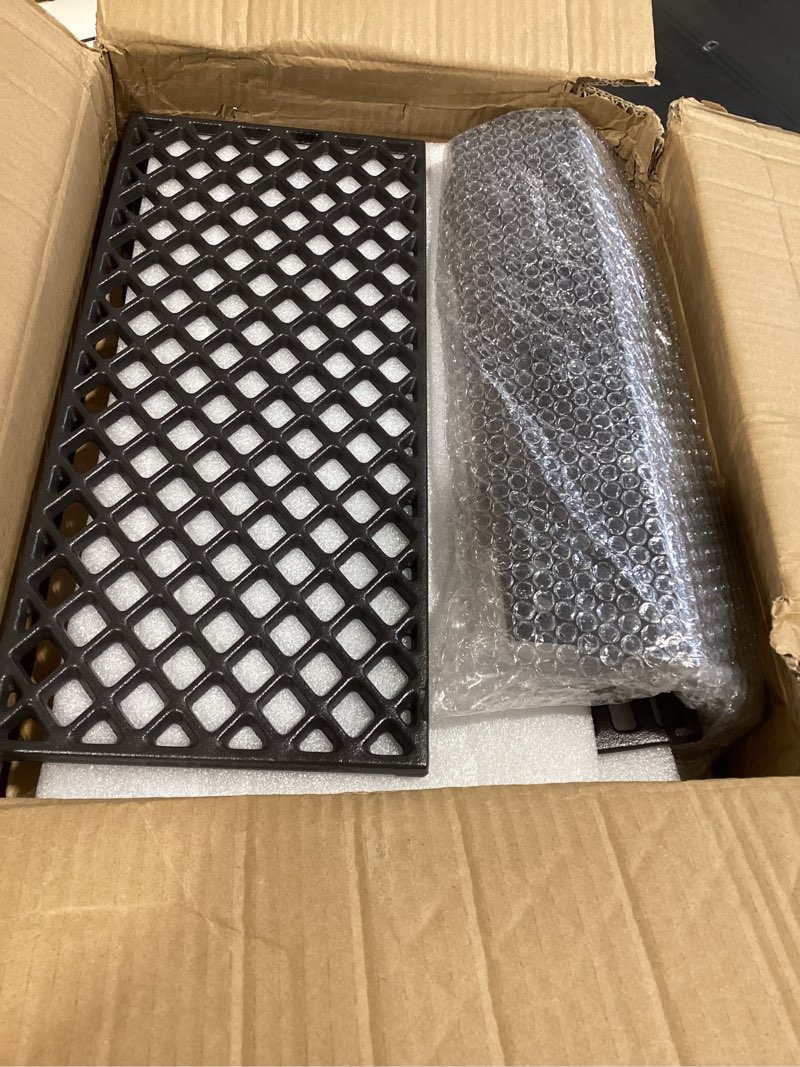 Condition photo showing Good Condition for adviace grill replacement parts for dyna-glo dgh474crp dgh483crp dgh485crp dgh474crp-d, drip pan grease tray & grill grates & heat tents for dyna glo 5 burner grill models 5pcs heat tents with drip pan & grates