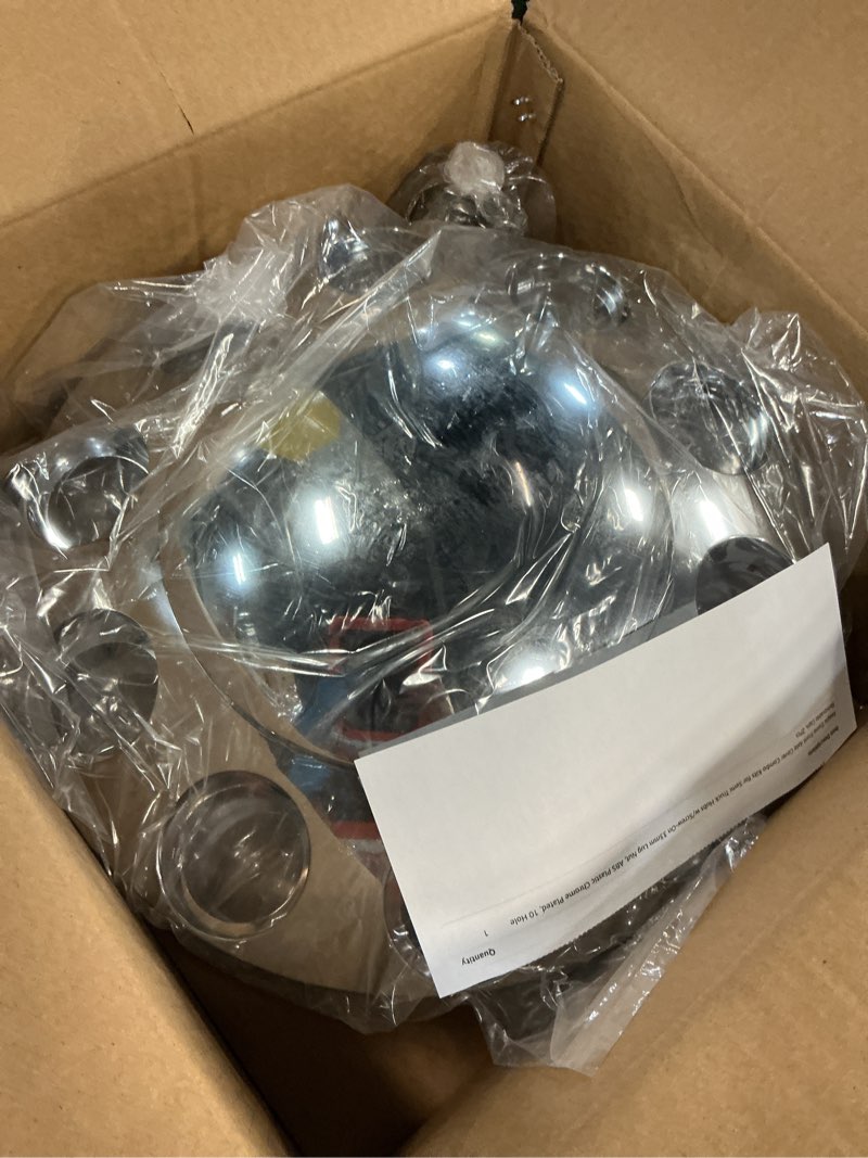 Condition photo showing Good Condition for aeagle dome front axle cover combo kits for semi truck hubs w/screw-on 33mm lug nut, abs plastic chrome plated, 10 hole removable caps, 2pcs