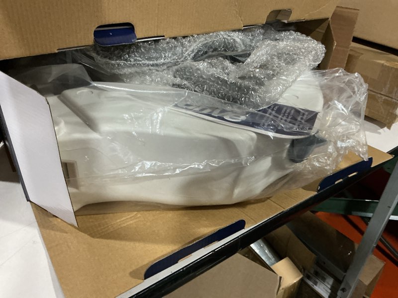 Condition photo showing New/Like New for drive medical preservetech secure lock raised toilet seat with handles, 5 inch, white