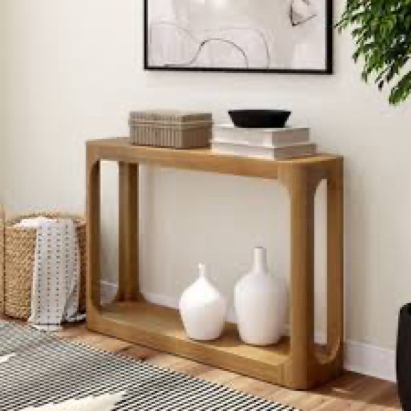maly solid wood console table