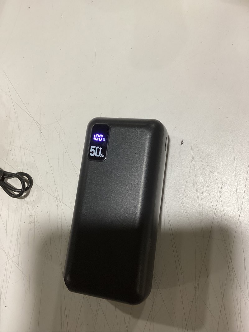 Condition photo showing Good Condition for power bank 50000mah 22.5w fast charging portable charger usb-c quick charge with 3 outputs & 2 inputs led display huge capacity external battery pack for most electronic devices on the market