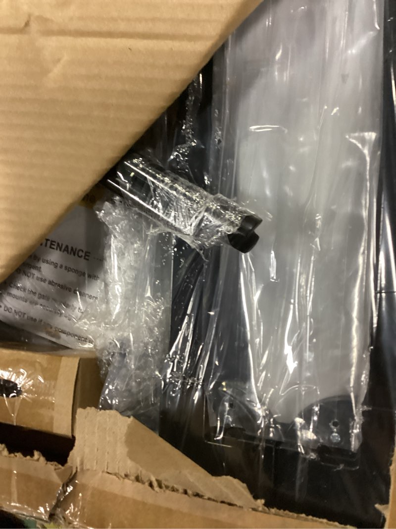 Condition photo showing Good Condition for WAOWAO Clear Baby Gate for Stairs Modern Design Acrylic Auto Close Pet Gate, 29.52-37.79" Wide Safety Baby Gate for Doorways,Black Clear Dog Gates Indoor,Hallways,Kitchen Black 29.52-37.79"