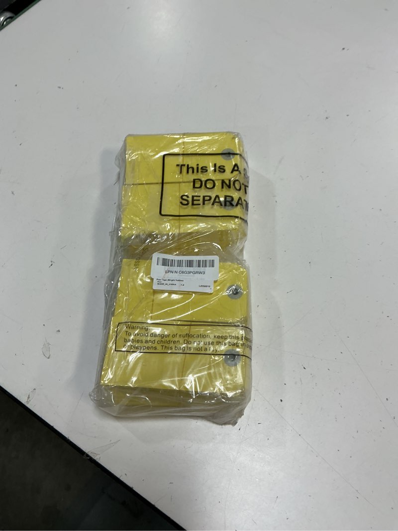 Condition photo showing Good Condition for sayglossy 1000 pcs blank manila shipping tags with wire paper hang luggage price asset gift label tags (4 3/4" x 2 3/8",bright yellow) 4 3/4" x 2 3/8" bright yellow 1000