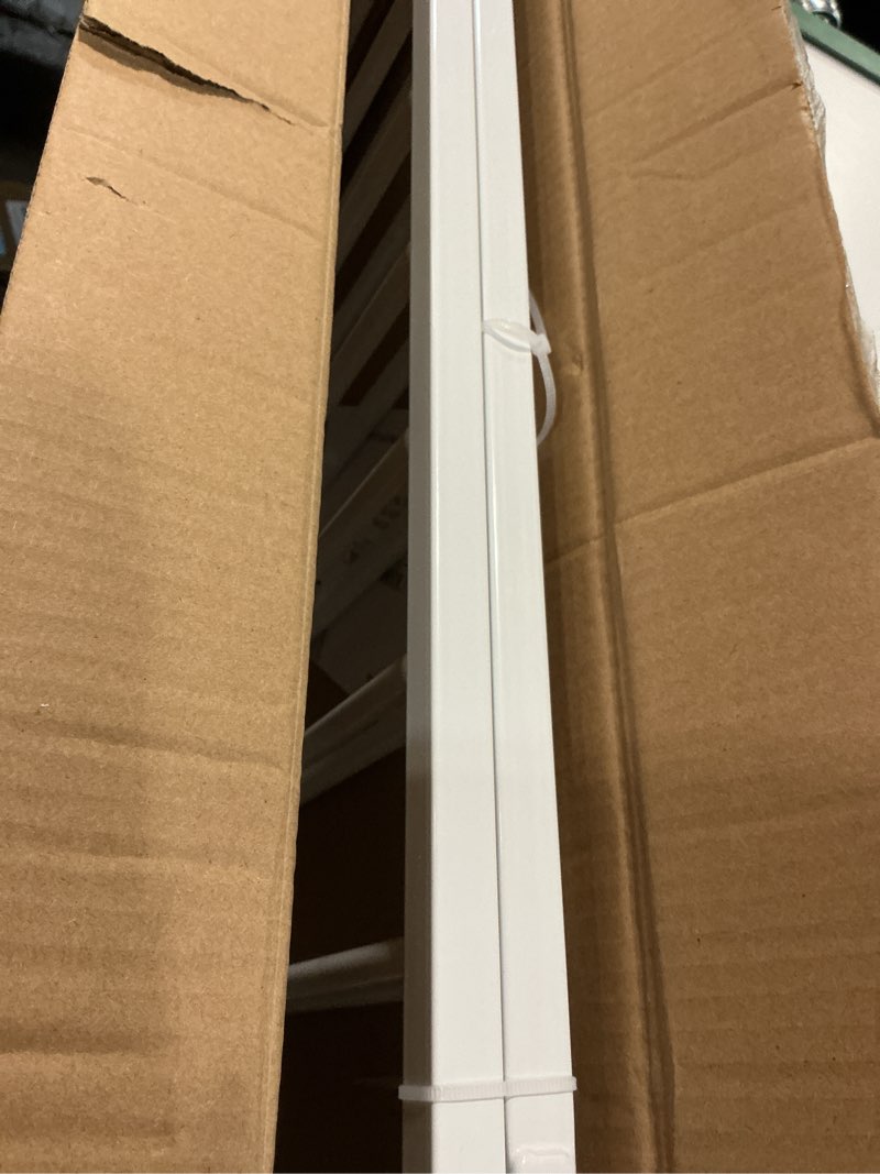 Condition photo showing Good Condition for regalo safety 35" extra tall baby gate for stairs, wall mounted 2-in-1 wide stair gate for babies, toddlers, & pets, includes banister and wall mounting kit, white white 34-55"w x 35"h