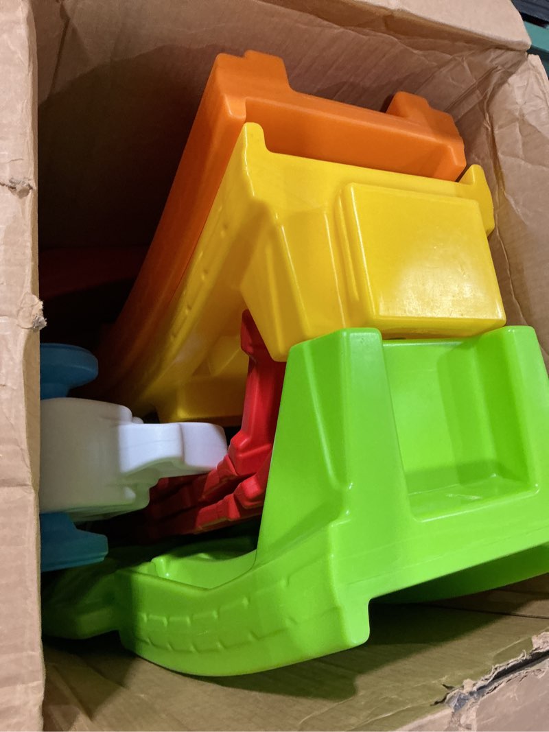 Condition photo showing Good Condition for step2 unicorn up & down roller coaster kids ride on toy, push car, indoor/outdoor playset, made of durable plastic, max weight 50 lbs., for toddlers 2-5 years old, multicolor