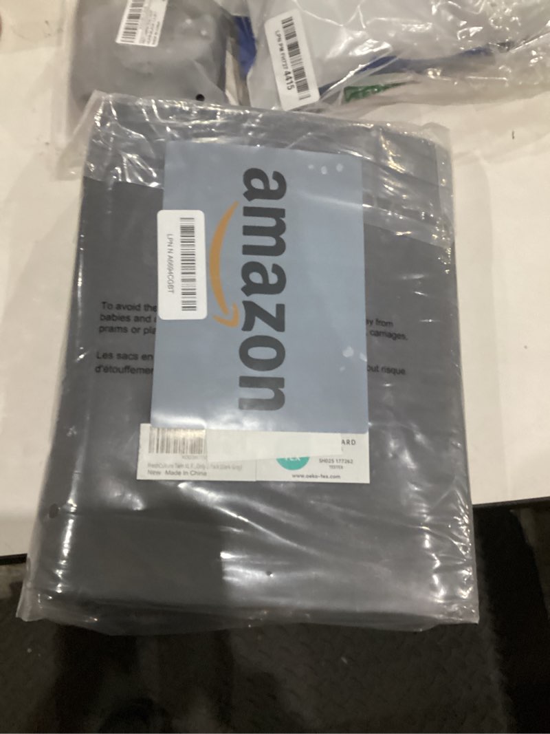 Condition photo showing New/Like New for FreshCulture Twin XL Fitted Sheet Only 2 Pack - Hotel Quality Fitted Sheet - Ultra Soft & Breathable - Brushed Microfiber - Deep Pocket - Cooling Fitted Sheets for Twin XL Size Bed (Dark Grey) Dark Grey Twin XL-2Pack