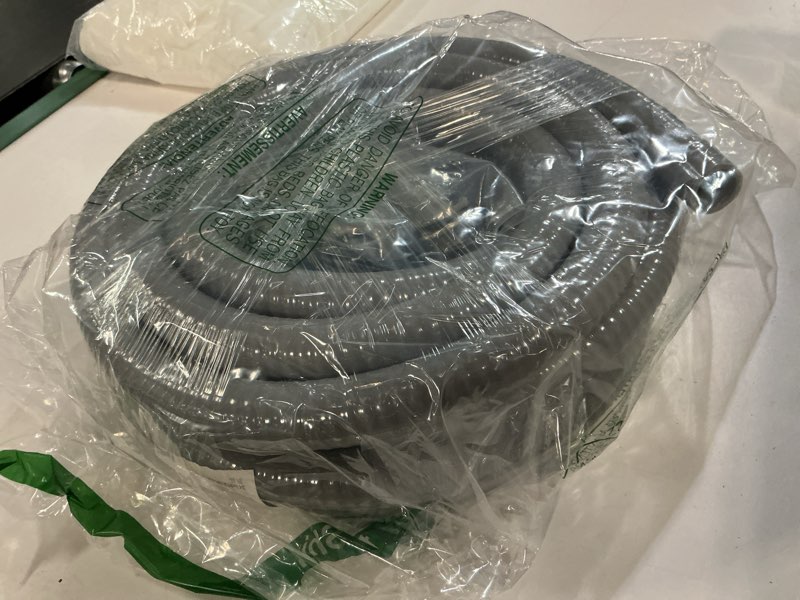 Condition photo showing Good Condition for 3/4 Inch 25ft Electrical Conduit Kit UL Certification,Flexible Non Metallic Liquid Tight Electrical Conduit,Flexible Metallic Conduit with 5 Straight and 3 90-Degree Conduit Connector Fittings 3/4IN,25FT