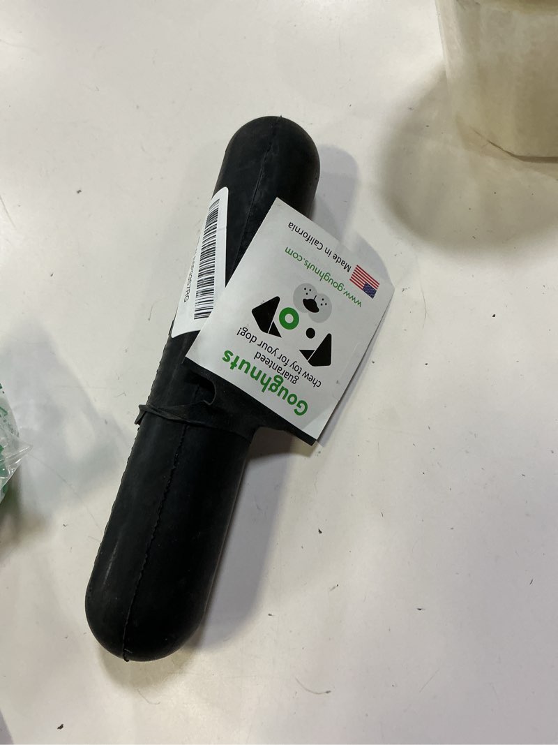 Condition photo showing As Is for goughnuts toys for aggressive chewers | heavy duty virtually indestructible dog toy stick for medium breeds such as pit bulls | black medium (30-70 lb) (original size) toughest hd pro 50