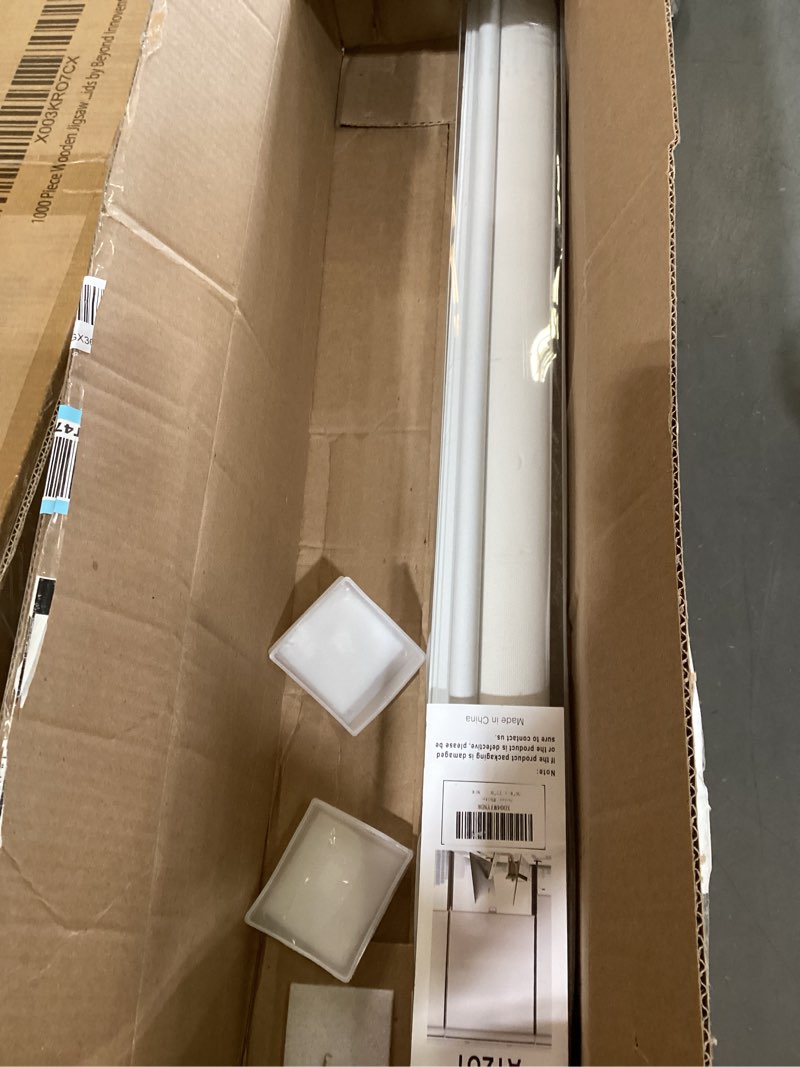 Condition photo showing Good Condition for cordless 5% openness view roller shades for indoor windows,solar screen flame retardant,thermal insulated uv protection fabric,rolled up blinds with spring system for home(white,26" w x 72" h) white 26"w x 72"h