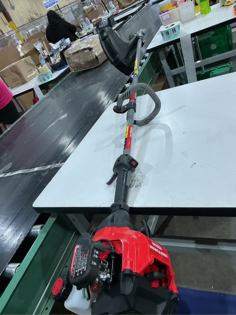 Condition photo showing As Is for craftsman se2200 7.5-in handheld attachment capable gas lawn edger