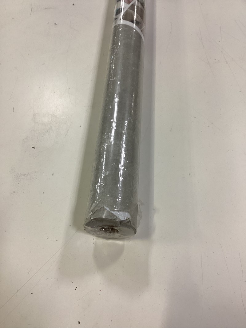 Condition photo showing As Is for jsevem 31"×354" air guide design extra wide thick light grey concrete wallpaper peel and stick industrial grey concrete contact paper vinyl glossy adhesive cement sticker for bedroom office gym walls light gray 31" x 354"