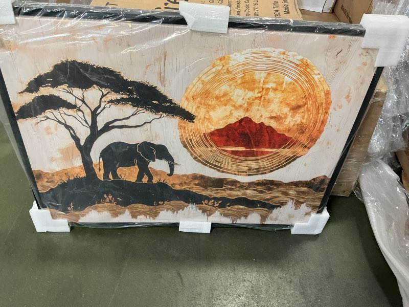 Elephants At Sunset Whisper Of The Wild I - Animals Wall Art