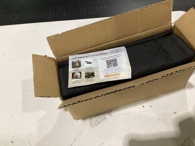 Condition photo showing Good Condition for surfcabin universal headrest covers for cars: elastic full wrap-around design anti-scratch cover - waterproof oxford cloth material - complementary accessory for car seat hammock & seat covers- 2 pcs