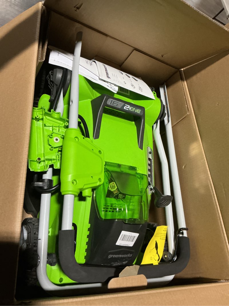 Condition photo showing Good Condition for greenworks 40v 16" cordless lawn mower, ultra-light push mower with 4.0ah battery & charger(75+ tool compatibility, 45min runtime) 16" (4.0ah)