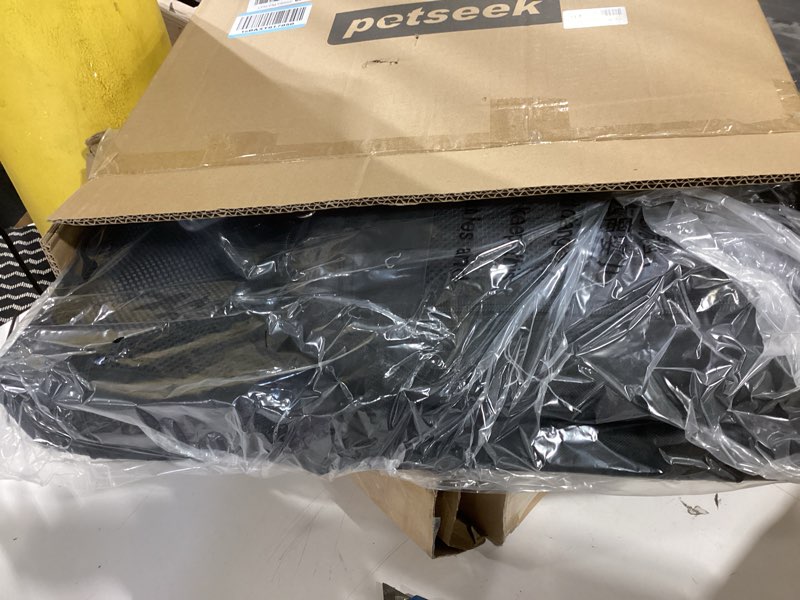 Condition photo showing Good Condition for petseek large cat carrier, portable soft sided road car carrier, for small dog or big cats, 20"x13"x13" outside folding comfortable design, black