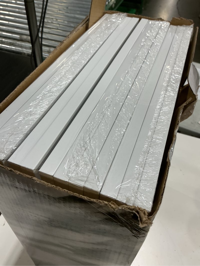 Condition photo showing Good Condition for picrit 12x16 picture frame set of 12, display 8.5x11 with mat or 12x16 without mat, photo frames for wall mounting display, white.