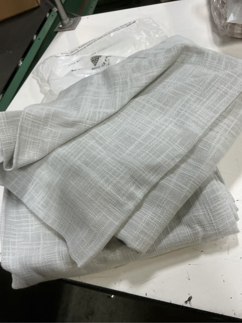 Condition photo showing Good Condition for quibce cotton sheer curtain set cloud 48x96”  (set of 2) 
