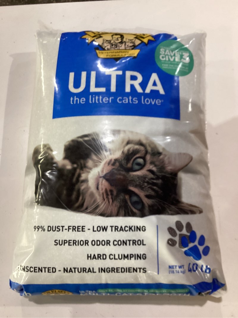 Condition photo showing New/Like New for dr. elsey's ultra unscented clumping clay cat litter 40 lb. bag