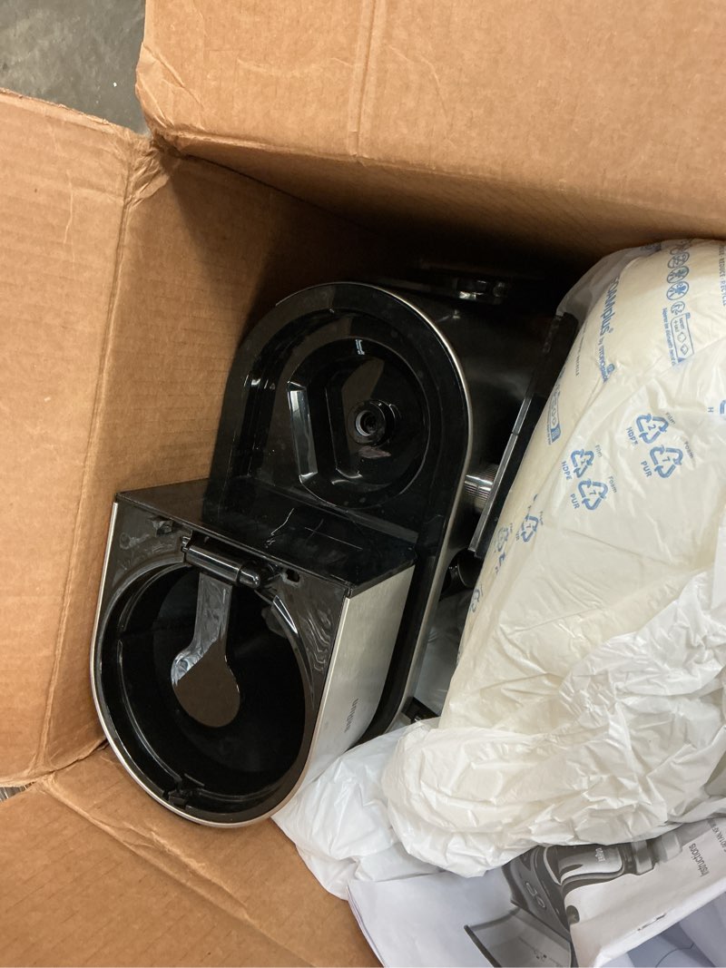 Condition photo showing As Is for Braun MultiServe Plus 10-Cup Drip Coffee Maker - Hot & Cold Multi-Serve Brewer with Timer and Auto Start, Hot Water Dispenser, Over Ice Function, Stainless Steel & Pod-Free Design, KF9370SI Multiserve Hot Water