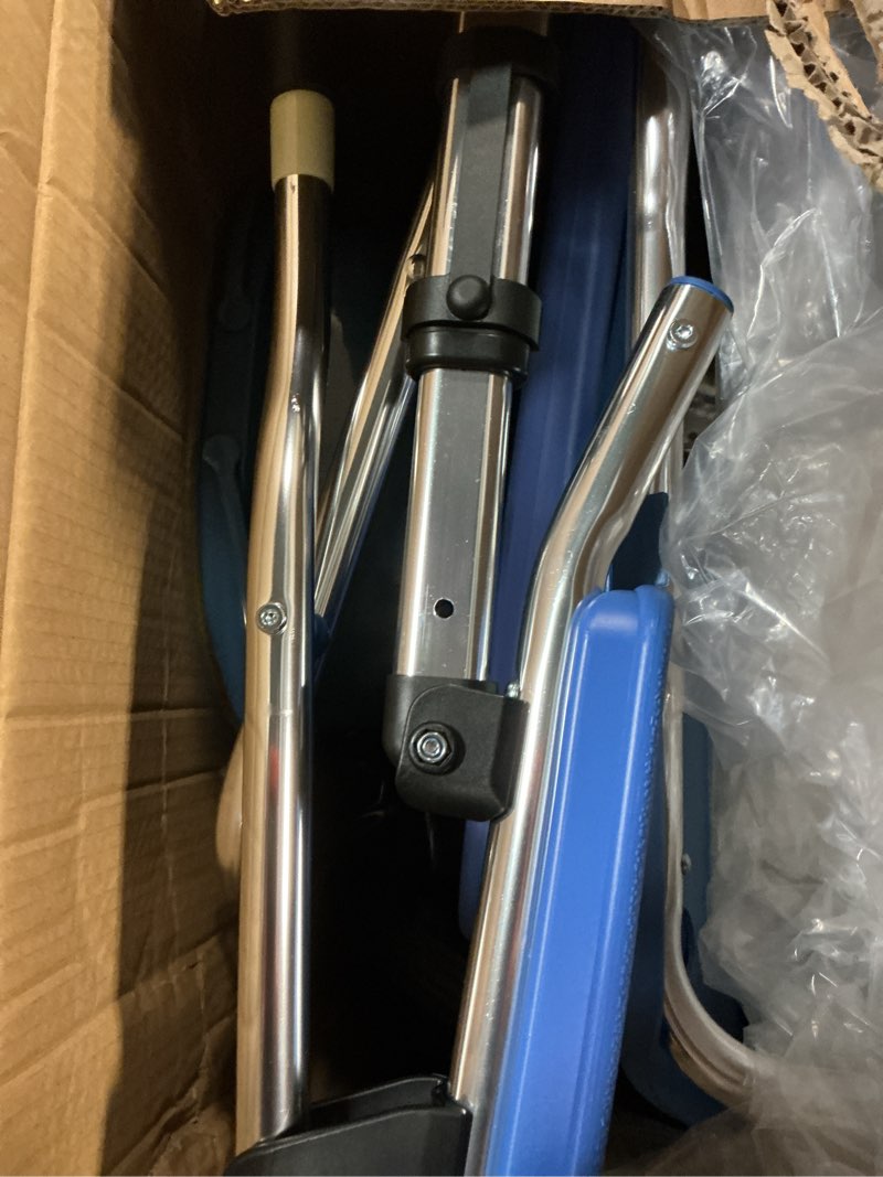 Condition photo showing Good Condition for foldable bedside commode with wheels - rolling shower chair for elderly and disabled - 4 in 1 bedside commode wheelchairs 400 lbs capacity, hdb-699b