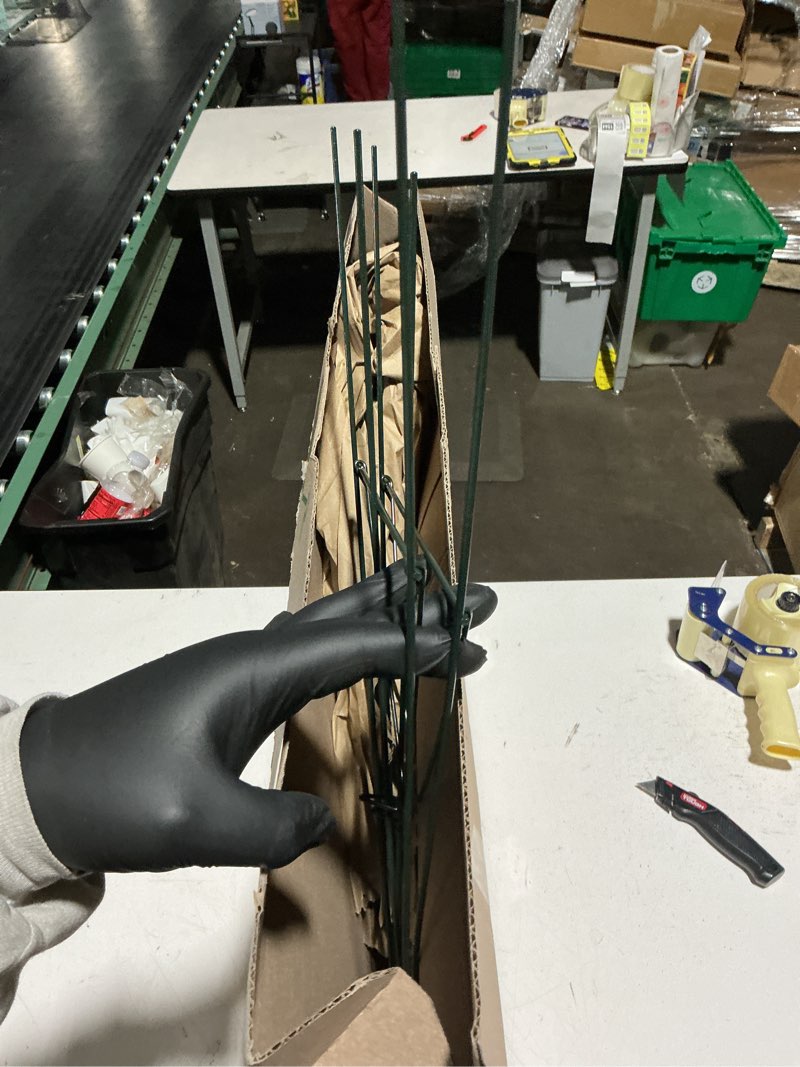 Condition photo showing item condition for Soaoo Christmas Wreath Stand Christmas Wreath Holder Metal Easel for Cemetery Grave Flower Holder Gravestone Wreath Stand for Grave Marker Gravestone Flowers Decorations(2,30inch)