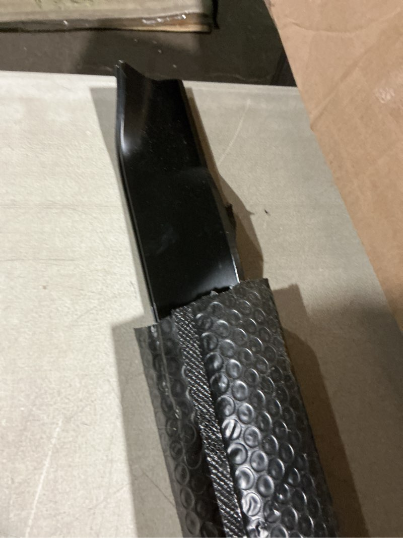 Condition photo showing As Is for 139775 mower blades compatible with hu sqvarna pou lan craftsman 42" deck mowers, mulching blades 532139775 fit for hu sqvarna yth18542 lth1742a, replace ayp 917139775p 917532139775 (2 pack)