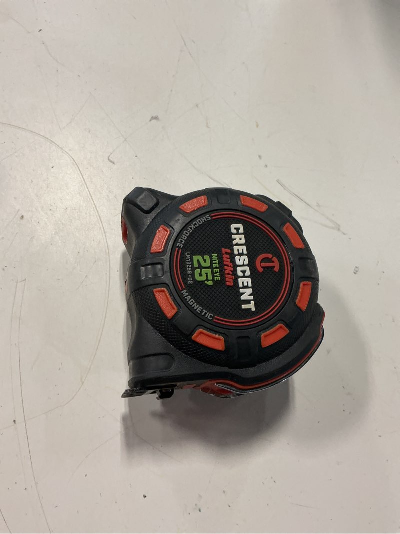 Condition photo showing Good Condition for  crescent lufkin orange shockforce nite eye 25-ft magnetic tape measure 6290013