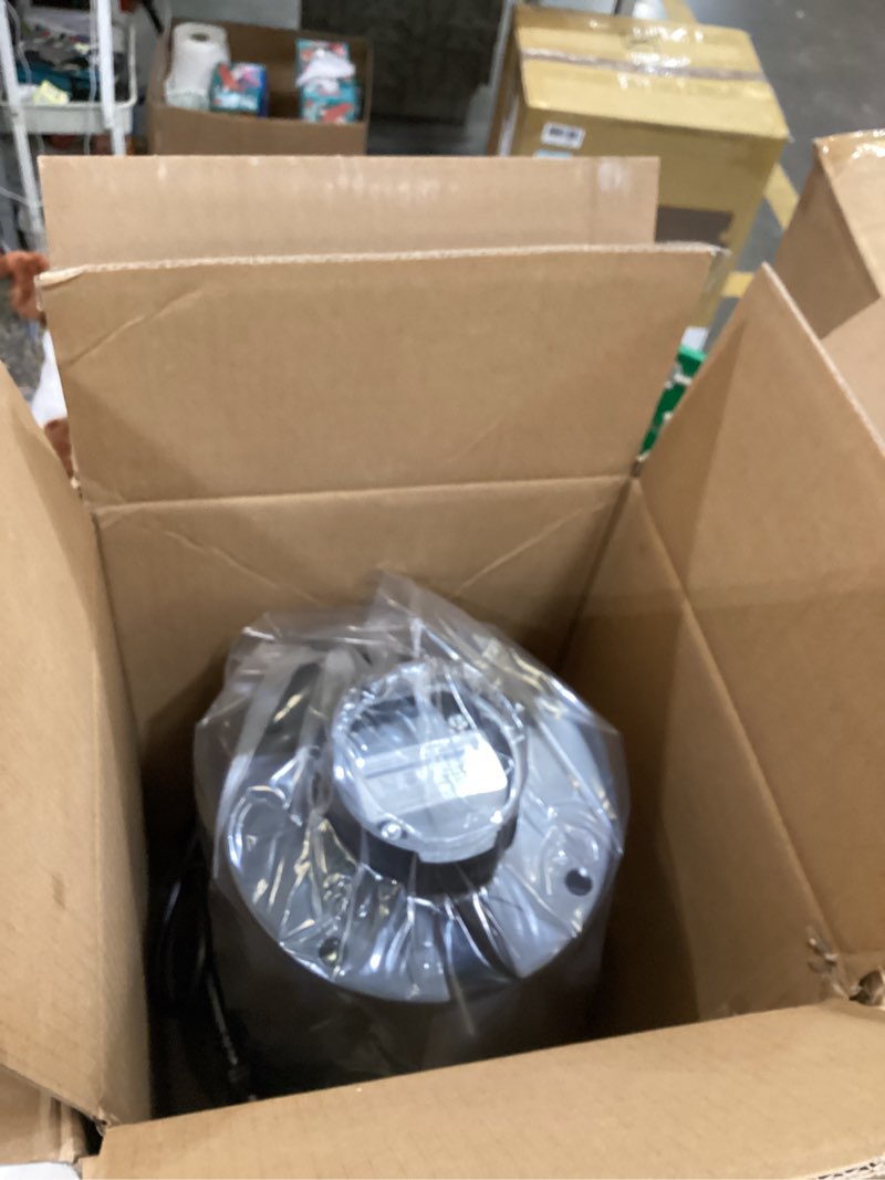 Condition photo showing New/Like New for kraus wasteguard 1 hp ultra-quiet garbage disposal with quick connect, kitchen sink drain cover, power cord and flange included, kwd100-100mbl quick-connect, plug-in 1 hp