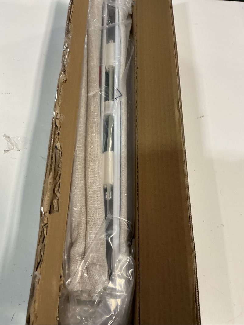 Condition photo showing Good Condition for Cordless Blackout Roman Shades, Fabric Shades for Windows, Washable Roman Blinds for Indoor Windows, French Doors, Bedroom, 21W x 48H Inches Beige White-beige Liner 21"W x 48"H