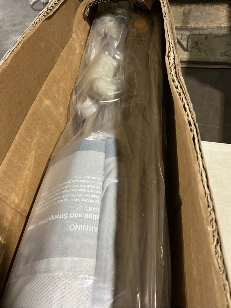 Condition photo showing Good Condition for bed rail for toddlers twin, full, queen, king & cal kingmattress size | swing down rail guard | mattress side rail for kids (gray and white, (3 sides for queen size) 79.9x79.9x59.8 inch) gray and white (3 sides for queen size) 79.9x79.9x59.8 inch
