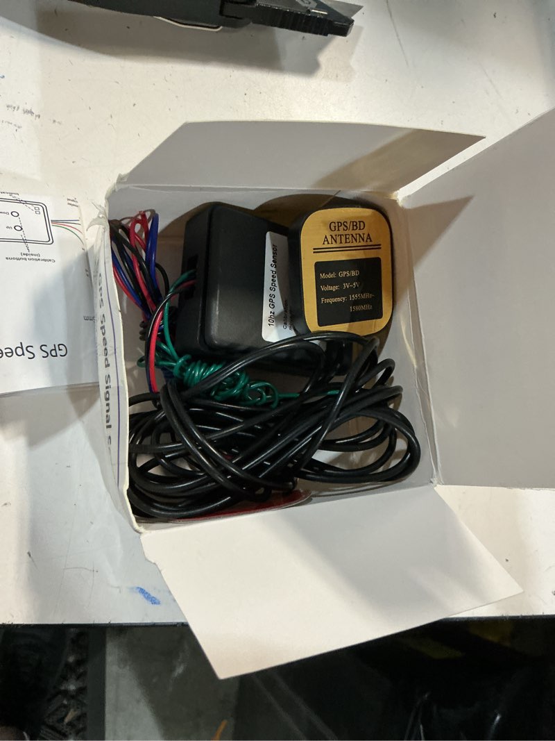 Condition photo showing As Is for universal gps speed sender speedometer sensor adapter for car truck boat gps speedometer gauge meter